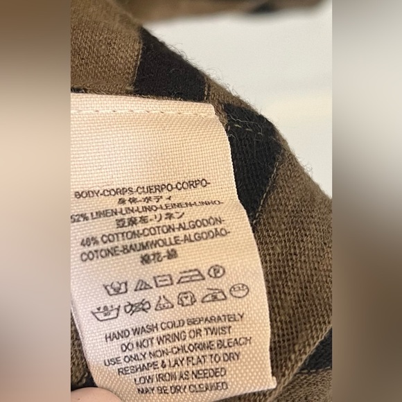 We the Free Head in the Clouds Stripe V Neck Tee Size Small - Picture 13 of 14